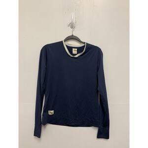 Tracksmith Women’s Long Sleeve Twilight Navy Running Tee Size M
